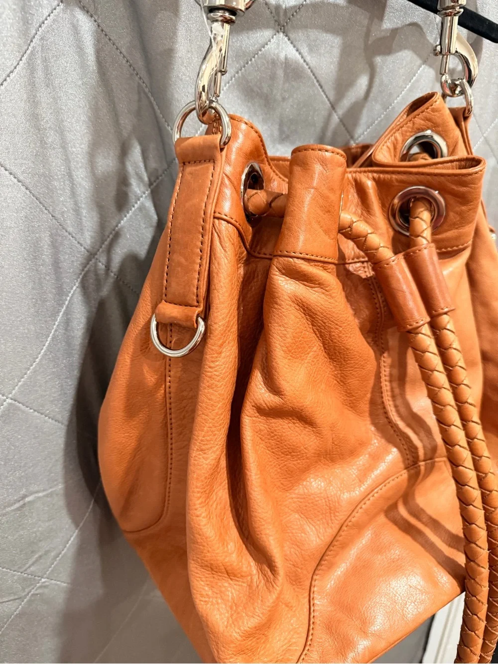 Rebecca Minkoff Tan Drawstring Tassel Bucket Bag - Women